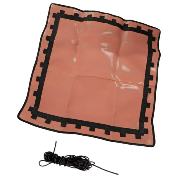Almencla Tapis de Remplacement pour Trampoline Tapis de Saut Rebondisseur pour Exercice de Terrain de Jeu Extérieur Orange