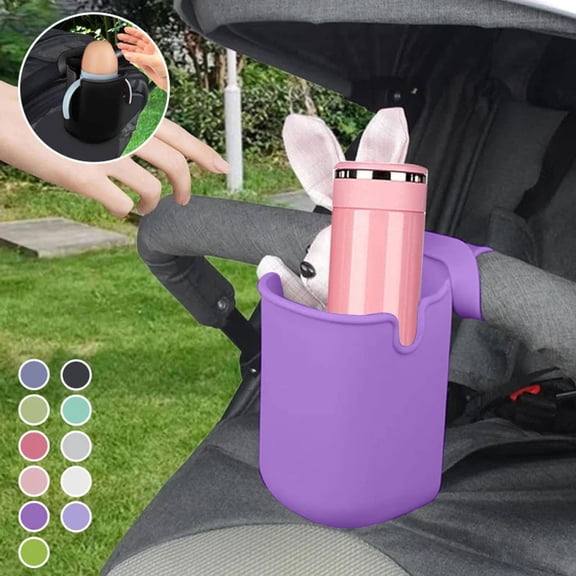 Universal Multifunctional Silicone Cup Holder for Stroller and Sports Secure Leak-Proof Water Bottle
