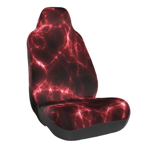 Lsque Red Line Pattern Car Seat Covers for Front Seats , Waterproof Seat Covers for Cars, Sporty Front Seat Covers,Car Seat Cover Protector Front Seats