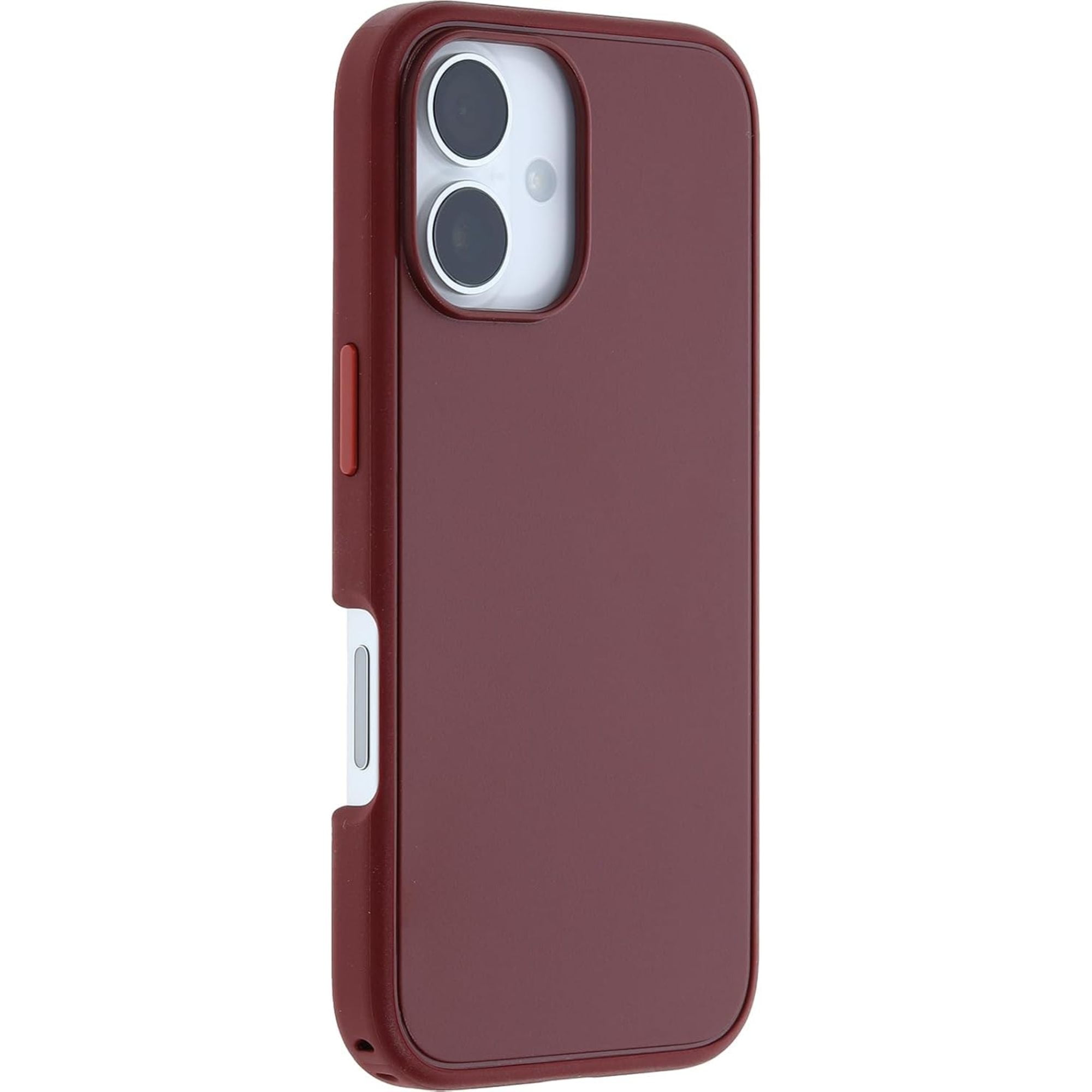 OtterBox iPhone 16 - Symmetry MagSafe Case - Ultra-Slim - Raised Edges Protect Camera & Screen - Brick Red
