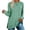 Green, variant on Virmaxy Womens Versatile Tunic Blouse Fashion Cotton Mid-Length Tops Round Neck Pullover Shirt Long Sleeve Side Split T-shirt Light Blue L