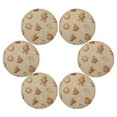 thumbnail image 3 of IAUYY Set of 6 Round Placemats for Dining Tables Heat-Resistant and Wear-Resistant DIY Printing Design Table Placemats，Applicable for Christmas Ordered Gingerbread Cookies, 3 of 7