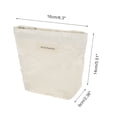 thumbnail image 2 of Unique Bargains 1 Pc Portable Bow Makeup Bag Polyester White 6.3"x2.36"x5.51", 2 of 5