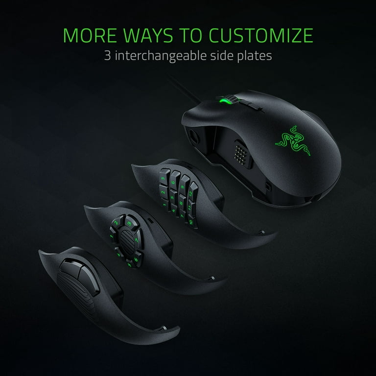 Razer Naga Trinity Multi-Color MMO Gaming Wired Optical Mouse 12