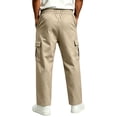 thumbnail image 6 of Trgacdwlo S-5XL Cargo Pants for Men Wide Leg Mens Sweatpants with Pocket Elastic Waist Drawstring Athletic Mens Lounge Pants, 6 of 8