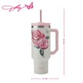 thumbnail image 2 of Vaso Dolly Parton Con Asa De Acero Inoxidable Con Aislamiento Al Vacío De Doble Pared Y Tapa Con Pajita, Frío Hasta 24 Horas O Caliente Hasta 8 Horas, 40 Onzas, Joya Rosa, 2 of 5
