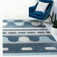 thumbnail image 2 of SAFAVIEH Orwell Dusko Abstract Area Rug, Grey/Blue, 5'3" x 7'7", 2 of 8