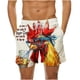 thumbnail image 2 of Pantalones cortos de playa holgados de verano para hombre, con bolsillos, para nadar., 2 of 6