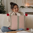 thumbnail image 7 of Christmas Pillows Vintage Throw Pillow with Insert Soft & Pom Pom Corner for Sofa Couch Living Room Bedroom Armchair Christmas Decorations by MPOISVA, 7 of 7