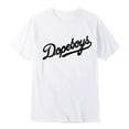 thumbnail image 1 of T-shirt à Manches Courtes pour Homme, Coupe Ample, Col Rond, Imprimé de Lettres, Décontracté et Populaire, 1 of 4