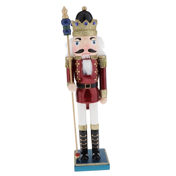 38cm Cascanueces modelo nueces decoración de mesa adornos de juguete de Navidad si Zulema Cascanueces Soldado 38cm