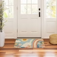 thumbnail image 3 of Yayeee Doormat for Indoor Entrance 32" x 20" Non Slippery Floor Rug, Beige Rainbow Clouds, 3 of 8