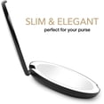 thumbnail image 5 of Fancii Lumi LED Lighted Compact Makeup Mirror for Travel, 1X/10X Magnifying, Black, 5 of 7