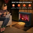 thumbnail image 6 of Costway 27'' x 26'' Freestanding 1400W Electric Indoor Fireplace, 6 of 10