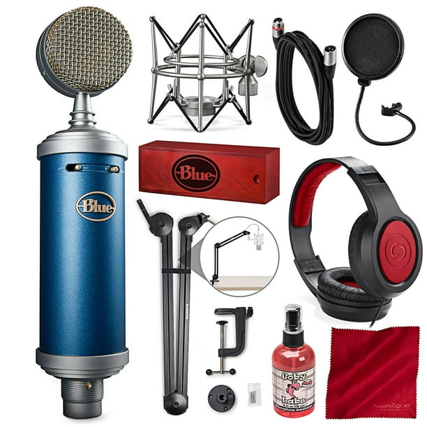 Blue Microphones Bluebird SL Microphone à Condensateur à Large Diaphragme avec Support de Bras de Bôme, Casque Fermé et Pack Platine
