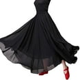 thumbnail image 5 of YM YOUMU Women Chiffon Dance Swing Skirt Elastic Waist Ballroom Dancewear, 5 of 5