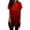 Red, variant on Seductiva Women's T-Shirts Short Sleeve Summer Tops Women Summer Oversized Hoodies Casual Shirts Fashion Tunic Tops Pullover With Pockets Casual Summer Tops Trendy Solid Loose Fit Tshirt Basic Tees