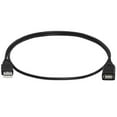 thumbnail image 2 of Cmple - USB Extension Cable 3ft USB 2.0 Cable Male to Female Type A USB Extender for External Hard Drive, Web Cam, HDD, Printer - Black, 2 of 9