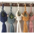 thumbnail image 6 of Odies Air Plants Holders Air Fern Macrame Plant Hanger Indoor Hanging Planter Basket for Tillandsias Display Air Plant Stand, Boho Home Decoration Gift Idea,Blue,15.7 Inch, 6 of 7