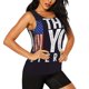 thumbnail image 2 of Fotbe Veterans Day2 Blusas Sin Mangas para Mujer – Estilo Casual, Corte Suelto, Slim-Fit, Cuello Redondo Deportivo, Tops de Verano para Gimnasio y Yoga-Large, 2 of 7