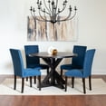 thumbnail image 4 of Newboti Furniture Enbridge 5-piece Dining Set, Cross-Buck Dining Table with 4 Stylish Chairs 75282, 4 of 7