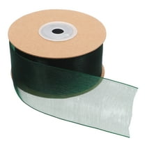 ORDDIART Craft Ribbon 1 Roll Dark Green Chiffon for Diy Projects and Wedding Decor