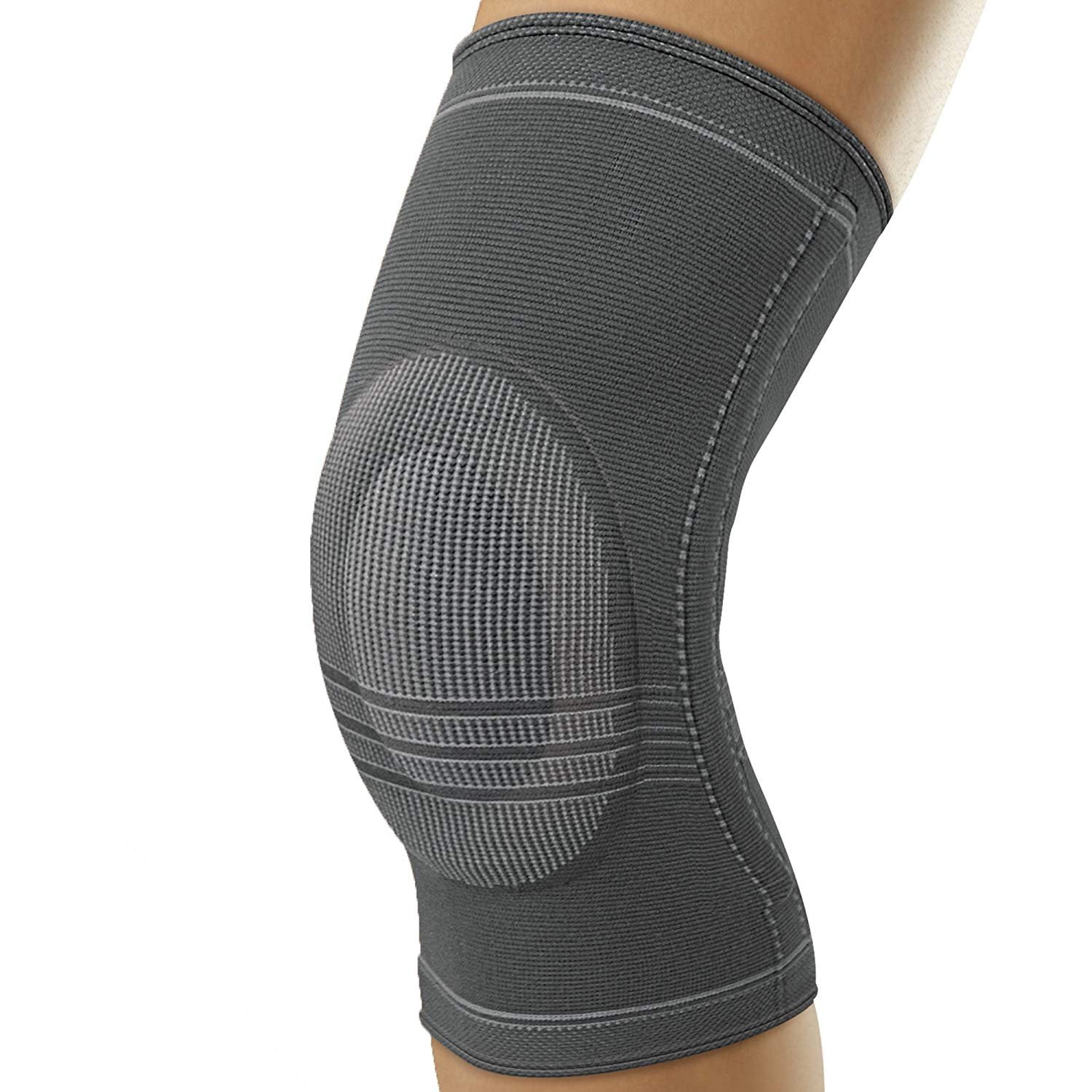 Futuro Active Knit Knee Stabilizer, Medium, Gray, Moderate Stabilizing