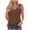 Brown, variant on Tank Tops for Women Sleeveless Solid Color Loose Tank Top Red L