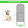 thumbnail image 2 of Decorative Garden Fence 10 Pack, 37.5in(H) x 10.8ft(L) Animal Barrier Rustproof Metal Fencing for Yard Dog Rabbit Wire Edging, 2 of 6