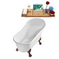 thumbnail image 3 of 55" Streamline N346ORB-IN-BL Clawfoot Tub and Tray With Internal Drain, 3 of 8