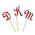 thumbnail image 2 of Darling Souvenir| Custom Initials Wedding Cupcake Toppers| Personalized Party Dessert Decorations - Pack Of 20, 2 of 3