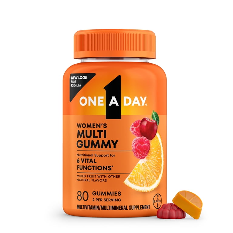 One A Day Women's Gummy Multivitamin, Multivitamins for Women, 80 Ct
