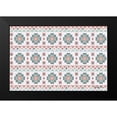 thumbnail image 2 of Zaman, Farida 24x17 Black Modern Framed Museum Art Print Titled - Ikat Pattern II, 2 of 5
