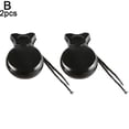 thumbnail image 1 of 2Pcs Spanish Traditional Castanet Wood Castanets Flamenco Dance Music Instrument Muscial Instruments Percussion Wood, 1 of 8