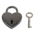 thumbnail image 1 of Flmtop Vintage Heart Shape Mini Padlock Bag Travel Suitcase Luggage Box Case Key Lock, 1 of 1