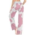 thumbnail image 5 of Women's Leopard Pajama Pants, Casual Pajama Bottoms Lounge Pants Wide Leg, 5 of 7