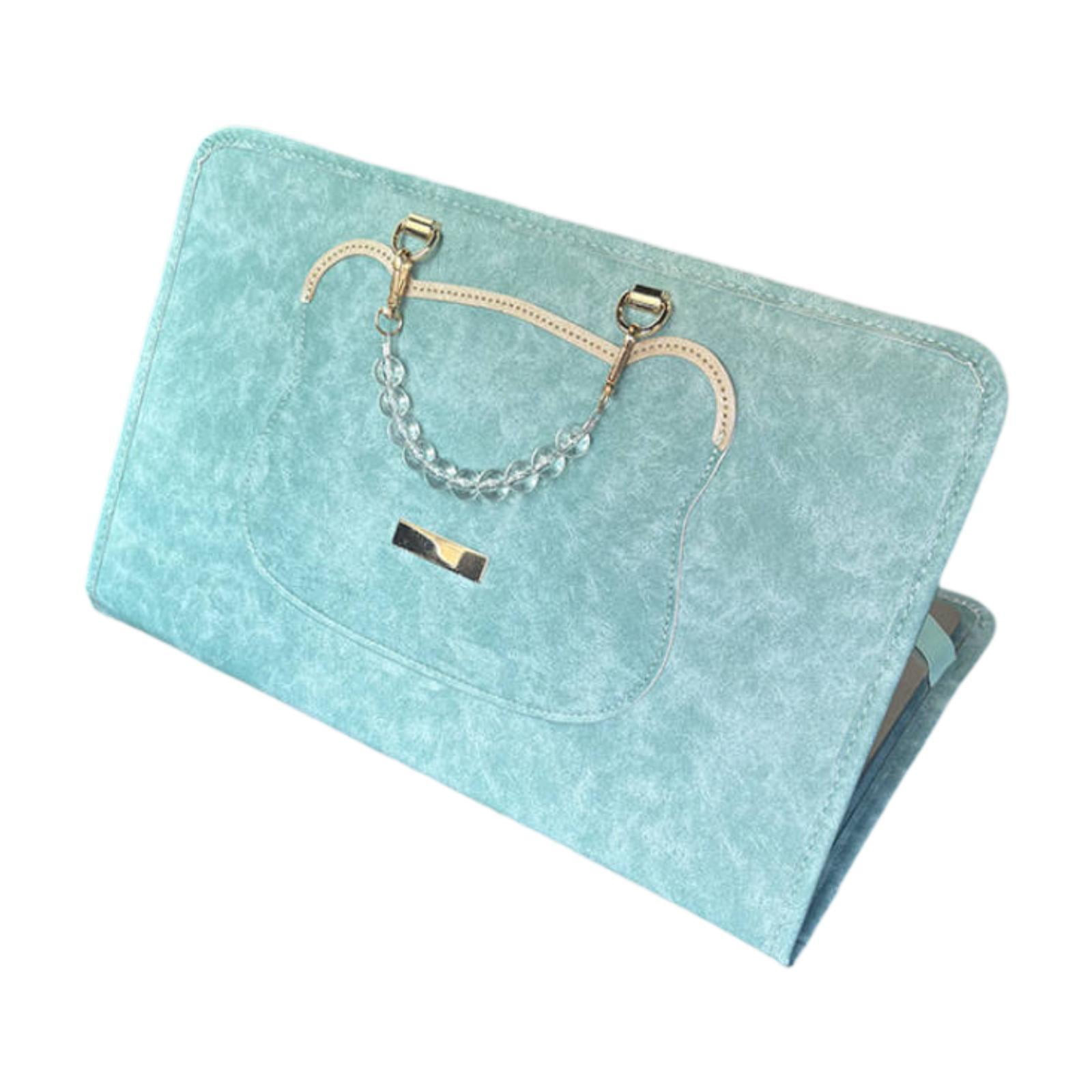 Laptop Bag Storage Sleeve Flip Case Waterproof PU Leather Compact Fits 13 Inch Laptops for Business Travel