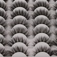 thumbnail image 4 of False Eyelashes 48 Pairs 6 Styles Mixed Fake Eye Lashes Bulk Wholesale Dramatic Thick 5D Wispy Strip Faux Mink Eyelashes Multipack, 4 of 10
