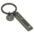 thumbnail image 1 of Llavero Drive Safe de Uxcell, llavero con letra A 'Te necesito aquí conmigo', llavero personalizado con caja de regalo para él, letra L, 1 of 6