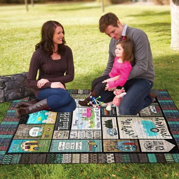 Four-Piece Bed Sheet Set,This Is How We Roll The Camping Blanket Quilt To Do The Conditioning