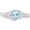 Aquamarine, variant on 1 to 6 Carat Oval Platinum LAB GROWN Gemstone and LAB GROWN Diamond Engagement Ring (1ct Center, AAAA Heirloom Quality) Emerald 1 Carat Size: 6.5