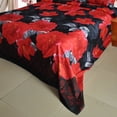 thumbnail image 2 of Labymos Red Peony Flower Pattern 4Pcs 3D Printed Bedding Set Bedclothes Home Textiles Queen Size, 2 of 8