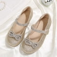 thumbnail image 5 of Bocca Little Girls' Shoes Slip-Resistant Mary Janes, 1IN Low Heel, Kitten Heel, Closed Toe Gold, 13 Little Kid, 5 of 7