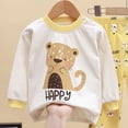 thumbnail image 5 of NOLDARES Toddler Baby Kid Girls Cute Outfits Clothing 2pcs Fall Set Long Sleeve Crewneck Tee and Pants Clothes(Yellow,6-12 M), 5 of 5