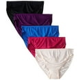 thumbnail image 2 of Fruit of The Loom Women's 5 Pack Microfiber Hi-Cut Panties Assorted, 9/XX-Large Hips 44" - 45", 2 of 2