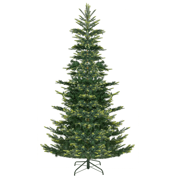 Alden Design 7.5FT Pre-Lit Artificial Christmas Tree with 550 LED Lights, Green