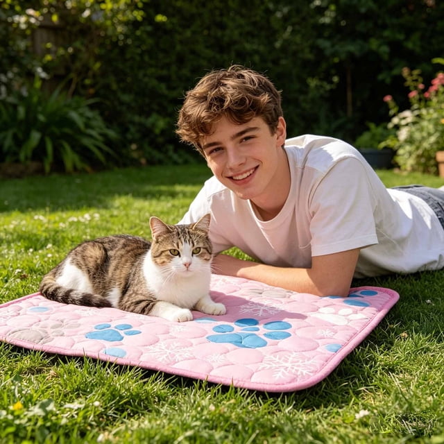 Tong Self Mat For And Cats Reversible Gel Ice Pad Summer Heat Comfort Bed