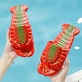 thumbnail image 4 of Toddler Boys Girls Cartoon Sandels Crayon Shaped Kids Slippers Funny Lobster Design Non Open Toe Waterproof Lightweight Breathable Shoes for Indoor Outdoor Summer Use, 4 of 5