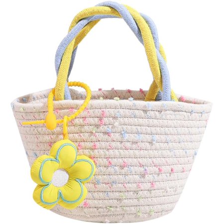 Judy Cute Straw Bag for Women, Top Handle Handbag Rattan Tote Woven Beach Bag Chic Straw Purse for Beach Vacation Pool