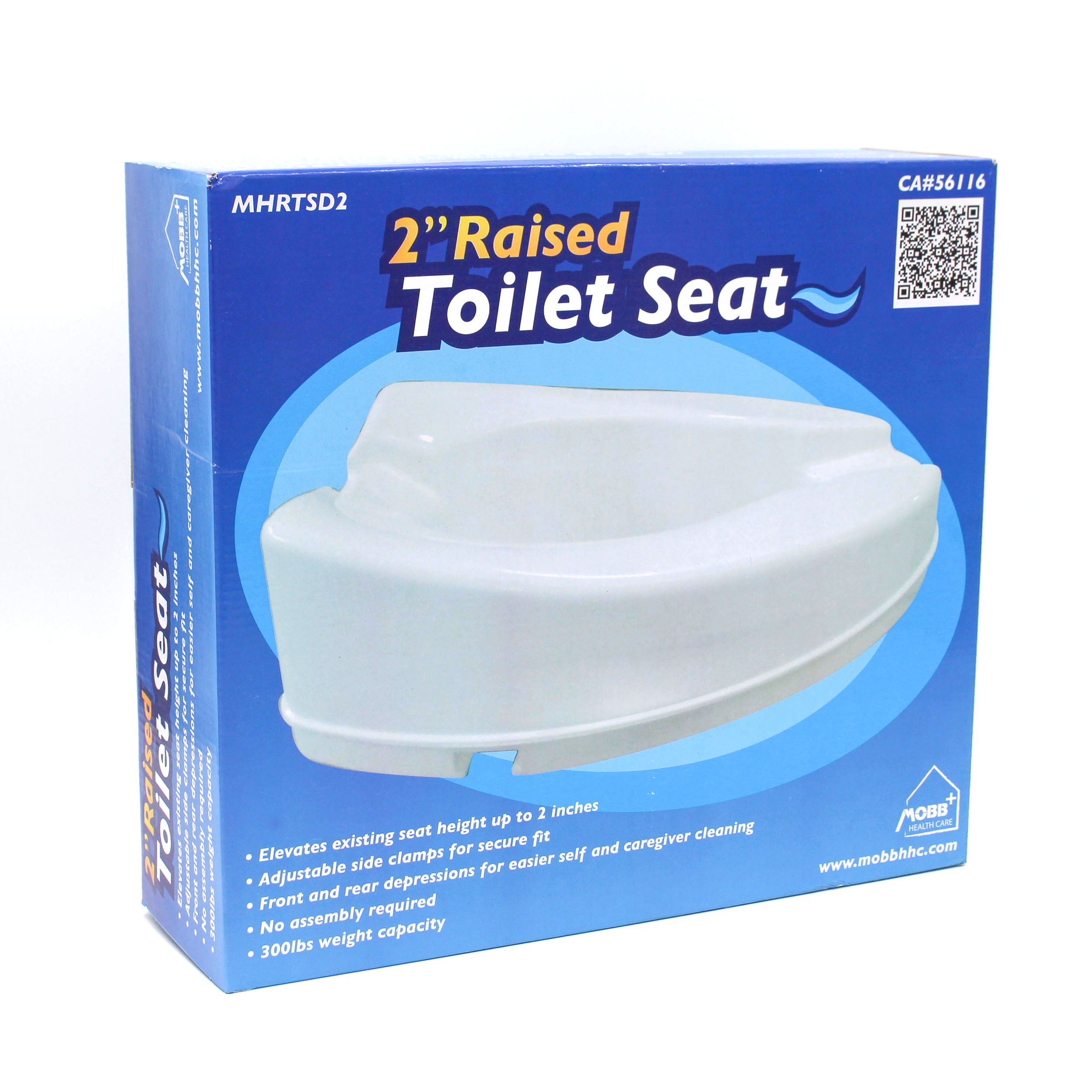 MOBB 2" Raised Toilet Seat